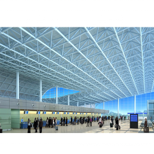 Prefabricated Steel Structural Arch Space Frame Truss Roof for Airport terminal Station